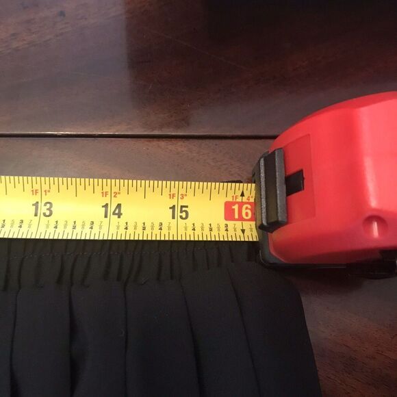 Vintage Special Effect Black Elegant Women's Midi Pleated Skirt Size 12-14 - Picture 5 of 7